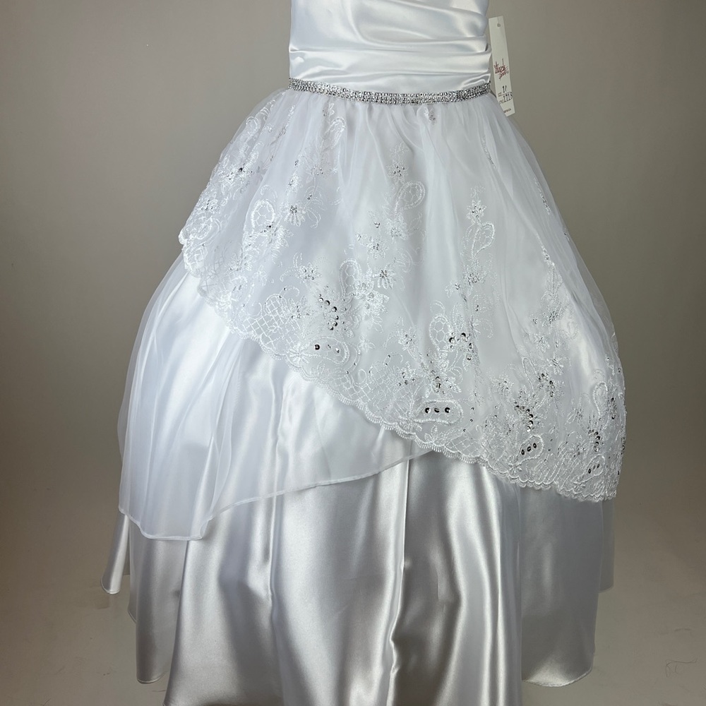 Girls First communion white dress size 7, 8, 10, 12 - Picture 2 of 13